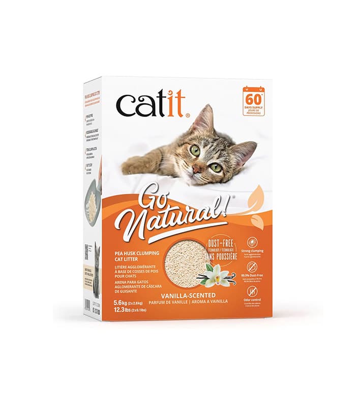 pet-product-cats-litter-4-0.jpg Catit Go Natural Pea Husk Clumping Cat Litter - 图片 1